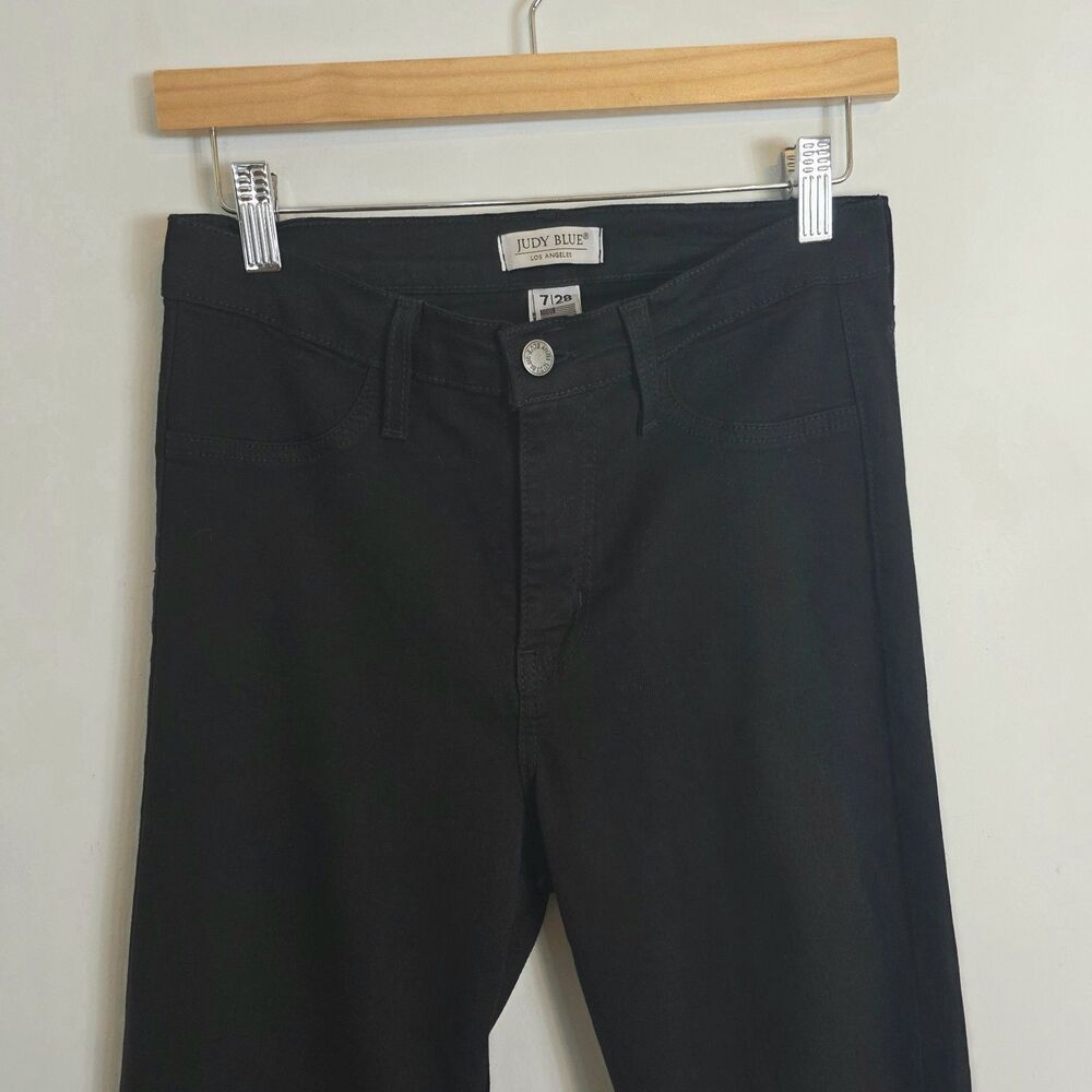 Judy Blue Jeans Memphis Hi Rise Stretch Flare Bell Bottom Black Size 7/28 - Picture 3 of 10